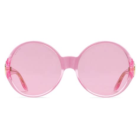 pink gucci glasses replica|gucci round pink sunglasses.